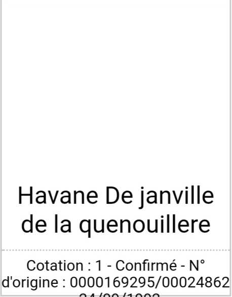 HAVANE de Janville de la quenouillere